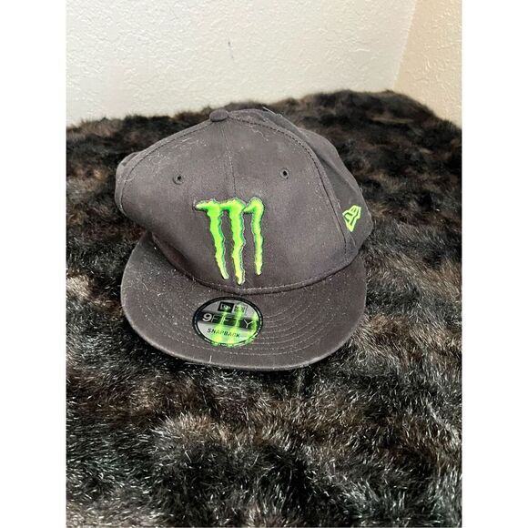 Hat Cap Monster Energy 8 Fifty New Era Snapback Black Adjustable - Picture 1 of 6